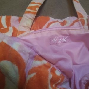 VS Pink Vintage Terry Cloth Beach Bag